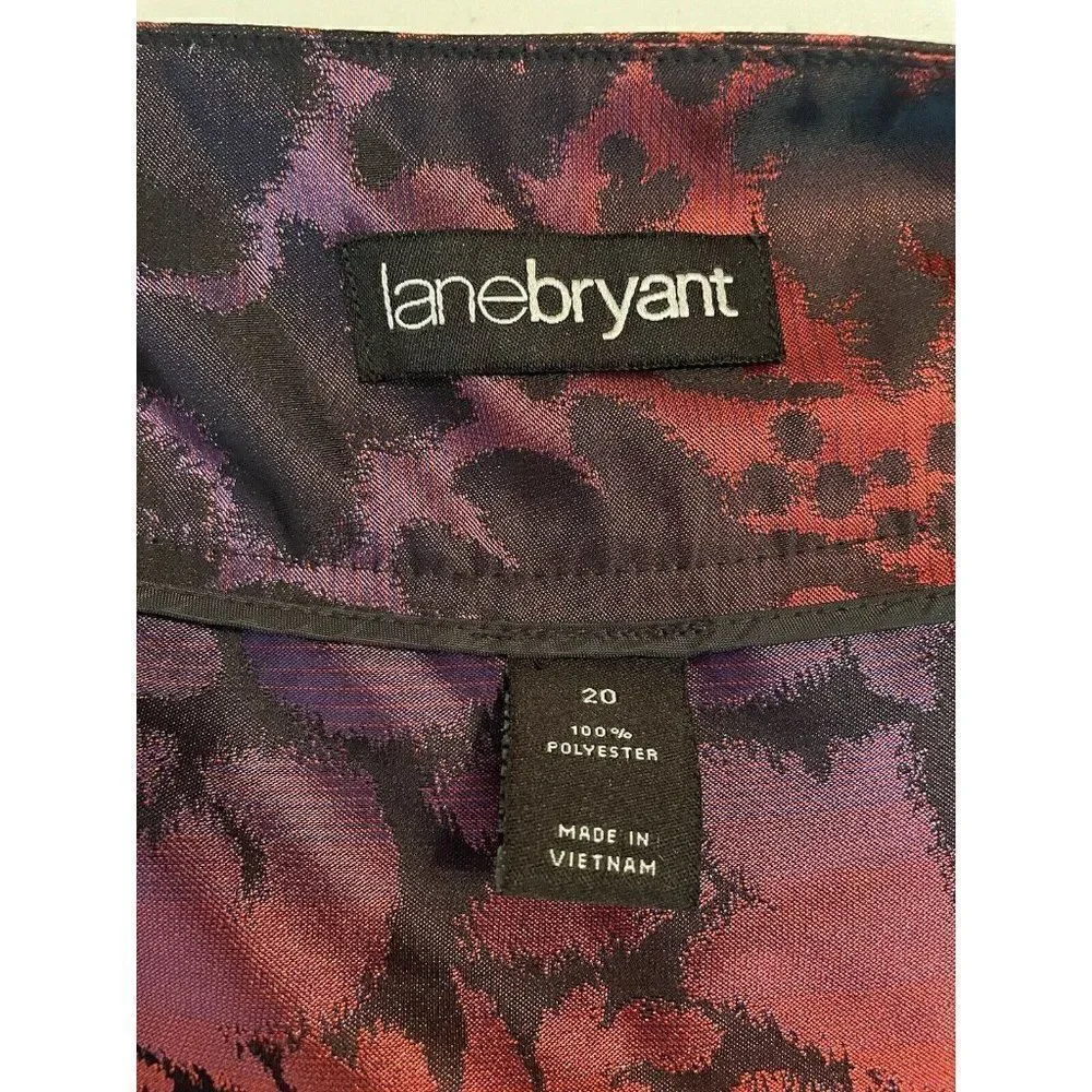 Lane Bryant A Line Skirt 20 Plus Size Metallic